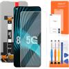 AGCUT Display LCD per Realme 8 5G Schermo LCD per Oppo Realme 8 5G RMX3241 6,5 pollici Schermo di Ricambio Schermo Digitalizzatore Touchscreen Full Assembly + Riparazione Kit, Nero