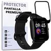 REY Pellicola salvaschermo 3D per AMAZFIT BIP U PRO - BIP U, Nero, Vetro temperato, Copertura Completa, Pellicola Protettiva Protezione Schermo, 3D / 4D / 5D
