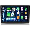 CAMECHO 6+128G Android 15 Autoradio per Fiat Bravo 2008-2013, 9 Pollici 8 Core Radio Bluetooth DSP HIFI con Wireless Carplay GPS WIFI Android auto FM RDS Mirror Link +Telecamera Posteriore Canbus