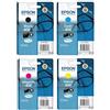 Epson Occhiali originali 408L nero (XL) + 408 ciano, magenta, giallo (standard), Multipack Workforce Pro WF-C4310DW, WF-C4810DTWF