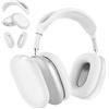 MyGadget Cover [3 in 1] per Apple Airpods Max - 1x Fascia per la Testa | 2x Case per Orecchie Interno & Esterno - Custodie in Silicone Bianco