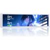 TZMRIT 9.16 Inch Universal LCD Screen Display for PC, Customizable ARGB Frame, Temperature Display Panel, Mini Monitor, with Preset & DIY Themes for Gaming PC Case/CPU Cooler (WH)