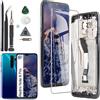 RongZy Schermo LCD per Xiaomi Redmi Note 8 PRO Display Touch Screen Digitizer Parti di Ricambio di Riparazione con Strumenti(Nero con Cornice+Singolo-SIM)