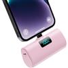 HETP Mini Power Bank 5200mAh, 20W PD Ricarica Rapida Powerbank, Ultra Compatto Caricatore Portatile con LCD Display Batteria Esterna per iPhone 14/14Pro/13/13 Pro/12/12Pro/11/X/XR/8/7/6 ecc-Rosa