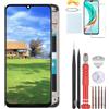 YHX-OU 6.75'' Nero+Telaio TFT Schermo per Realme C63 4G LCD Display Touch Screen Digitizer Ricambio Assembly con Utensili Inclusi + Vetro temperato