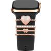 EIHAIHIS Bling Anelli Decorativi Loop per Cinturini Apple Watch 38mm 40mm 41mm 42mm 44mm 45mm 46mm 49mm, Ciondoli in Metallo Cinturini per Accessori per iWatch 11 10 9 8 7 6 5 4 3 2 1 SE 3/2/1 Ultra 3/2/1