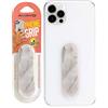 Amayo Supporto per dita sottile - Anello per cellulare e manico autoadesivo - Phone Grip Smartphone - Supporto per dita con supporto - Tenuta sicura per iPhone & Android - (serie marmo - bianco)