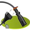 PerfectHD Perfect Cavo di alimentazione Euro, spina Euro dritta a presa IEC C7 dritta, cavo di alimentazione accessorio per elettrodomestici, 1,50 m, nero