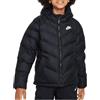 Nike Giacca Ragazzo/A Sportswear Syn Fl Hd Jckt, Black/Black/White, FN7730-010, XS