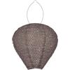 Eglo Solar-Lanterna Z_Solar, lampada solare da esterno, lanterna da giardino appesa, decorazione balcone in plastica beige, luce calda, IP44