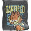 LOGOVISION Garfield Rad Garfield Coperta super morbida al tatto setoso - 152 x 127 cm