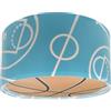 Dalber Lampada da soffitto per bambini Dalber Basket, Pallacanestro,Sport, modello 41746, attacco E27-2 x 15W