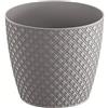Prosperplast Vaso da fiori 1L Orient 128x128x112 mm, Grigio