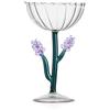 Ichendorf Milano Coppa Champagne Lavanda, Collezione Botanica, 28 cl, Vetro Borosilicato, Fatto a Mano