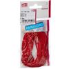 Efco - Corda di Tipo Paracord, in Tessuto Misto di Poliestere, 2 mm x 4 m, Colore: Rosso