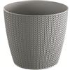 Prosperplast Vaso da fiori 2L Wheaty 157x157x138 mm, Grigio