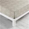 douceur d'intérieur, Lenzuolo con angoli elasticizzati (140 x 190 cm) Aristide Naturale, 100% Cotone