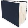 Artway Indigo - Libro di Schizzi in Carta di Cotone - A5 Paesaggio - 70 Facciate/35 Pagine di Carta di Cotone 100% Stracciata da 250gsm a Trama Media - 100% Fatto a Mano