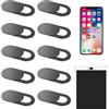 meukcez Copri Webcam Portatile, 10 Pezzi, Compatibilità Universale con PC Laptop Smartphone Tablet MacBook iPad iPhone, Soluzione Privacy (Nero)