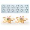 XiaoShenLu Torta Pizzo Mold, Silicone Pizzo Fondante Molds, Zucchero Craft Stampo di Impressione Muffa commestibile Torta Molecolare Decorazione Cucina, 12 fori Five Petal Flower