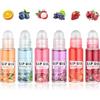 HAIYUU 6 Pezzi Olio Labbra, HAIYUU Set Di Lucidalabbra Olio per labbra Idratante Gloss Labbra Lunga Durata e Non Appiccicoso,Lip Oil Lip Gloss Bambina Trucco Regalo Feste per Donne e Ragazze