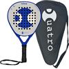 Cuatro NITRO 2025 Racchetta Padel 100% Carbone, EVA Soft Nucleo, Rotondo 355-375g