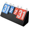DEWIN Segnapunti, 6 Cifre Tabellone Segnapunti Tabellone Segnapunti Sportivo Segnapunti Portatile a 6 Cifre Tabellone Segnapunti Flip per Basket, Calcio, Badminton,Tennis
