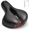 Roysmart - Sellino per bicicletta in gel, Sella da donna e uomo, larga, morbida, confortevole, traspirante, ammortizzante, ergonomica, impermeabile