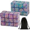 TNSLAND Set di 48 contatori per dadi in acrilico D6 con borsa portaoggetti, grande supporto esagonale, bianco e nero, compatibile con MTG, CCG, accessori per gioco di carte