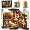 INSOON Dinosauro Museum Book Nook Set di giocattoli da costruzione con luce, kit di mattoncini fai da te per decorazioni per la casa, mattoncini per adulti, bambini, ragazzi e ragazze a partire dagli