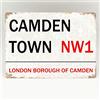 Bioprocess Camden Town Targa in metallo London Street Market Vintage Retro Nw1 placca Man Cave Decoration Props Placca 20,3 x 30,5 cm