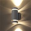 CELAVY LED Applique da Esterno Parete, IP65 Impermeabile Lampada da Esterno Parete 3000K Bianco Caldo, Lampade Muro Moderno in Alluminio, Aplique da Esterni per Giardino Corridoio Cortile, Grigio