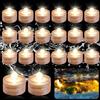 mizikuu 20 mini luci subacquee a LED, luce bianca calda, per laghetti, impermeabili, senza fiamma, per vasi, giardini, decorazioni per matrimoni, feste, acquari, piscine
