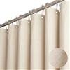Votoko Tenda Doccia 180 x 200 cm, Antimuffa Impermeabile Tenda da Doccia, Tessuto in Poliestere Paraschizzi Vasca da Bagno Lavabile in lavatrice con 12 Ganci, per Cabina Doccia Vasca (Beige)