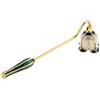 Hicello - Spegni candela vintage, estintore per candele, accessorio decorativo unico in metallo - Fiore bianco