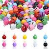 HavaCue ㅤ HavaCue 100 Pezzi 18mm Colorati Campanellini Sonagli Piccoli, Metallo Campanellini Natalizi, Campanelle Piccole Decorative per Gioielli Fai Da Te, Natalizie e Matrimoni Decorazioni, Cani Gatti Collari