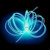 Balabaxer EL Wire Ice Blue, 5 m/5 m luci al neon riduzione del rumore portatile neon elettroluminescente filo per feste, Halloween, decorazione fai da te