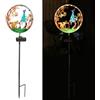YZYOE Solare alimentato scoiattolo luce elfo, giardino decorazione forgiare ferro arte bella lampada di terra scoiattolo ed elfo, Crepuscolo wireless all'alba LED luce paesaggio impermeabile.