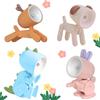 HBSFBH Mini Carina Lampada Scrivania LED, 4 Pezzi Luce Notturna Bambini, Mini Luce Notturna Carina, Lampada da Tavolo Pieghevole per Cani, Luce Notturna Creativa per Animali Domestici per la casa e l'ufficio
