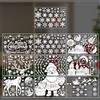YOUZMY 202 adesivi per finestre di Natale, autoadesivi, per finestre di Natale, fiocchi di neve, decorazione natalizia, decorazione per finestre (B)