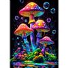 AIRDEA Foresta di funghi Diamond Painting, Fungo fantastico Diamond Painting Kit Completo, Diamantini Crystal Art Hobby Creativi Adulti Decorazione per Casa 30x40 cm