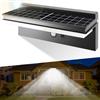HOTUT Solare LED Esterno, LED Luce Esterno con Pannello Solari con Sensore da Movimento con 4 Modos, IP65 Lampada Solare per Giardino, Parete, Garage, Cortili, Recinzioni e Altro Ancora, Nero