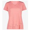 Cmp Woman T-Shirt Coral Melange Tessuto Dry Function Donna