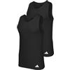 adidas Canottiera da Uomo, Resistente, Traspirante, Confezione da 2 Pezzi, Nero_4am006, XXL