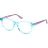 GUESS Montatura GU50139 087 shiny turquoise 48/15/130 Bambina
