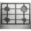 INDESIT THP 641 W/IX/I 1 PIANO COTTURA GAS, 4 zone di cottura, dimensioni: L 58 cm, P 51 piano in Acciaio inossidabile, Inox