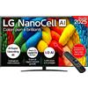LG NanoCell AI 75NANO81A6A TV LED, SMART TV, 75 ", Processore a7 Gen8 4K con AI, Charcoal Black, Classe F