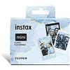instax Fujifilm instax mini Film Pellicola Istantanea per Fotocamere, Formato 46x62 mm, 30 shot, Classic film bundle, Black & Blue borders and Monochrome