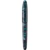 Asvine C80 Penna stilografica, pennino Stub da 1,1 mm n. 8, penna artigianale di grandi dimensioni, per arte della calligrafia e disegno, con converter e astuccio, set da collezione (verde, onde)