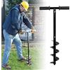 EUNEWR Trapano Mano Spirale Giardino,Set di Trivella Manuale,Punte per Trapano a Coclea da Giardino per Piantare Fiori e Arbusti,Giardinaggio Strumento da Trapano con Manico e un Paio di Guanti
